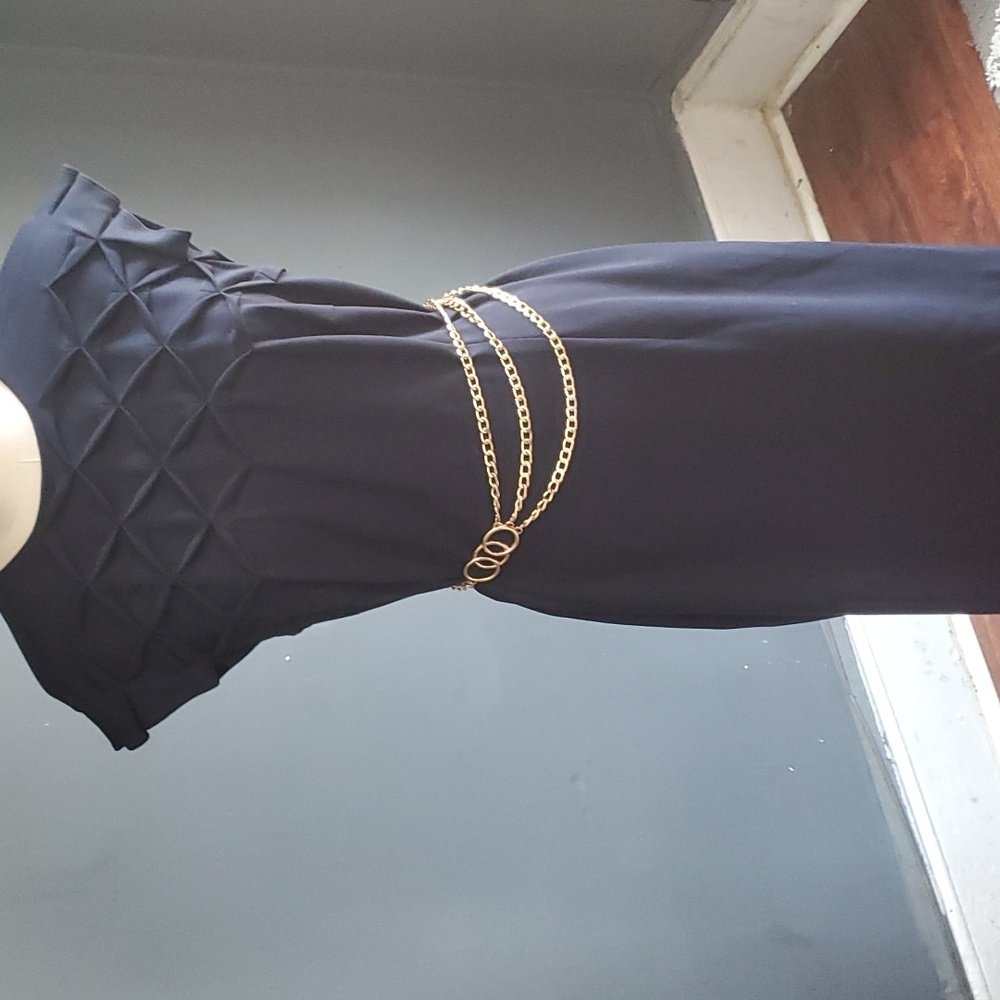 Escada blue vintage blue dress size 44 us 14 - Picture 5 of 16